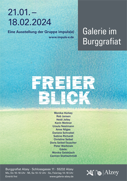 Plakat Ausstellung Freier Blick, 2024
